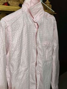 Pink Patterned Raymond Premium Shirt
