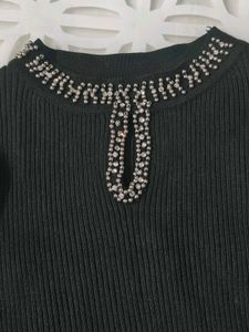 Black Stone Work Dress