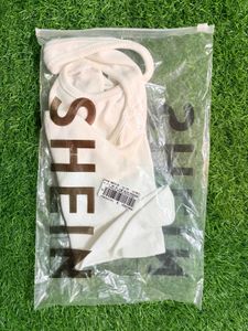 SHEIN White Ribbed Tank Top