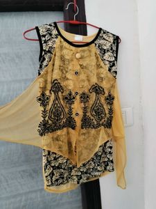 Stylish Mustard Printed Top