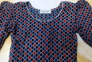 Pure Ajrakh cotton kurti