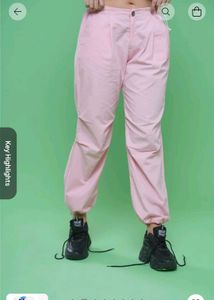 NEWME 🩷 Parachute Solid Pants One Time Used