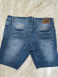 MUFTI Blue Denim Shorts
