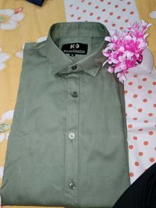 Plain Green Colour Shirt