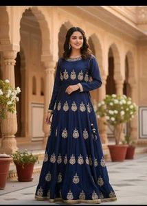 ETHNIC SILK GOWN