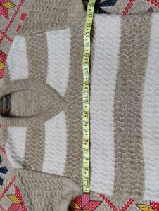 Striped V-Neck Sweater