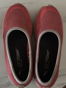 Puma Slip-On Sneakers - Pink Comfort!