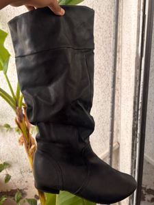 Black Knee-High Boots