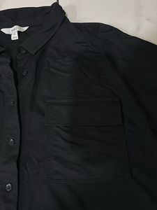 Black over size shirt