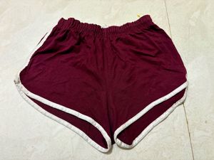 Maroon & White Athletic Shorts