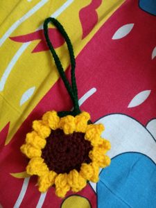 Crochet Sunflower Bagcharm 🌻