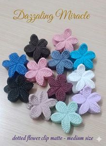 Glossy Flower Hair Clips