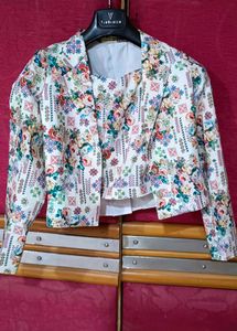 Floral Blazer & Top Set