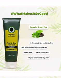 ORGANIC FRESH &amp; GLOW FACE WASH