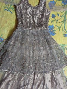 Peplum top and Skirt With Dupatta