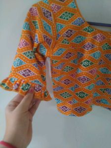 beautiful Orange stretchable blouse