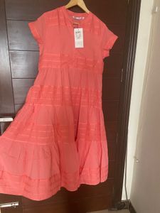 Coral Tiered Dress from Rain &amp; Rainbow (xl)