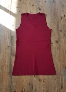 Red Knit Tank Top