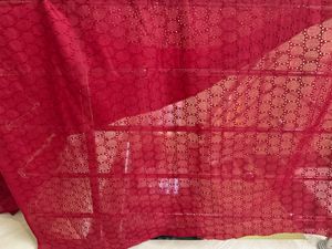 Maroon ,pink Hakoba Cotton Fabric
