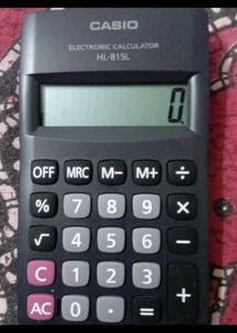 Casio HL-815L-BK Portable Basic Calculator.