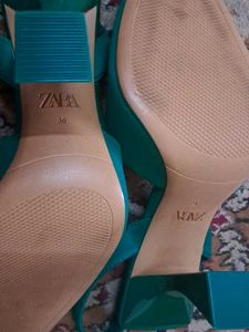 Zara Green Heels