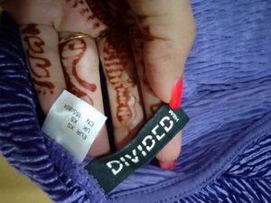 Purple Crinkle Mock Neck Mini Dress