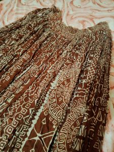 Tribal Brown Boho Skirt