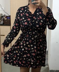 Floral Print Mini Dress