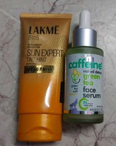 Suncream & Face Serum