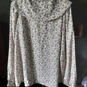 Floral Peter Pan Collar Blouse