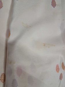 Elegant White &amp; Pink Saree