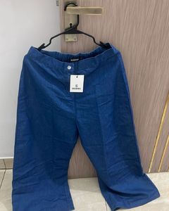 Blue Wide Leg Pants