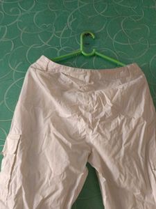 White Cargo Pant