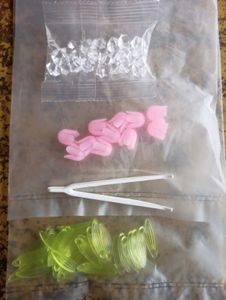 Combo: Flowers, Leaves, Gems, Tweezers, LED Light