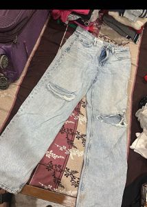 Ripped Light Wash Jeans