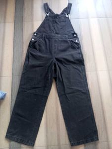 Black Denim Overalls