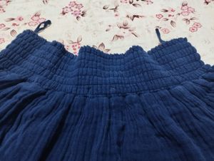 Blue Off Shoulder Top