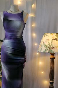 Purple Ombre Bodycon Dress
