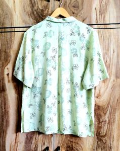Light Green Cotton Shirt Size-38