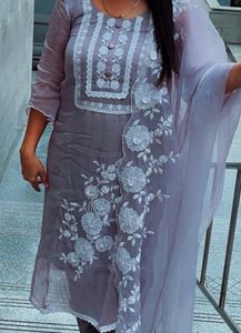 Organza Kurta Set