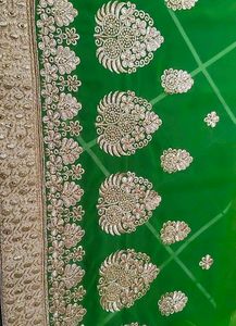 Beautiful Bootawork Flourocent Saree ✨💕