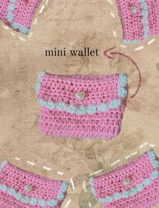 crochet mini wallet