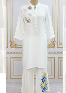 Elegant Of White Kurta Palazzo Set