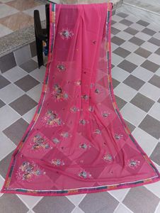 Embroidered Saree 💜