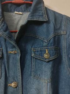 Denim Dress with Belt