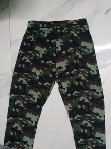 Army Print Jeggings For Gym