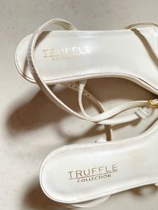 ✨ Truffle Collection Elegant White Heels