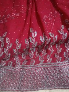 Elegant Red pink Lehenga Choli 32 size Set