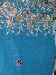 Blue Heavy Saree