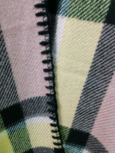 Pink Plaid Blanket Cape